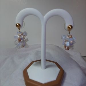NWT TORNADO BEAD GALAXIES SEA OPAL EARRINGS